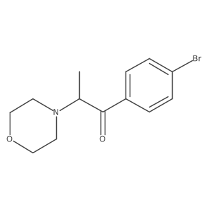 1-(4-Bromophenyl)-2-(4-morpholinyl)-1-propanone Structure