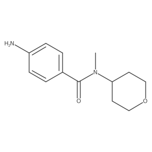 4-amino-N-methyl-N-(oxan-4-yl)benzamide结构式