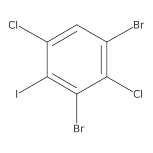 1,3-Dibromo-2,5-dichloro-4-iodobenzene结构式