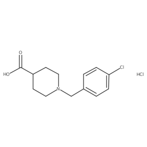1-(4-Chlorobenzyl)piperidine-4-carboxylic acid hydrochloride Structure