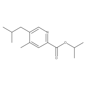 5-Isobutyl-4-methyl-pyridine-2-carboxylic acid isopropyl ester Structure