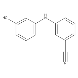 3-(3-Hydroxyphenylamino)benzonitrile结构式