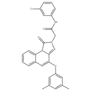 N-(3-chlorophenyl)-2-(4-(3,5-dimethylphenoxy)-1-oxo-[1,2,4]triazolo[4,3-a]quinoxalin-2(1H)-yl)acetamide Structure
