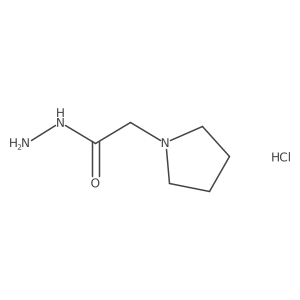 2-Pyrrolidin-1-ylacetohydrazide hydrochloride Structure