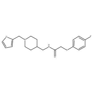 2-((4-fluorophenyl)thio)-N-((1-(furan-2-ylmethyl)piperidin-4-yl)methyl)acetamide结构式