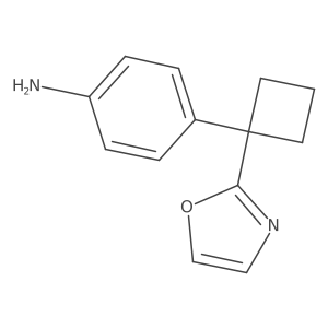 4-(1-Oxazol-2-yl-cyclobutyl)phenylamine Structure