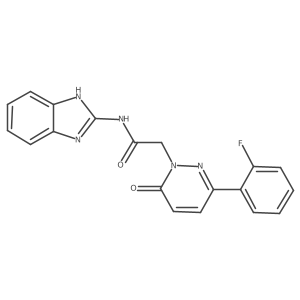 N-(1H-benzimidazol-2-yl)-2-[3-(2-fluorophenyl)-6-oxopyridazin-1(6H)-yl]acetamide Structure