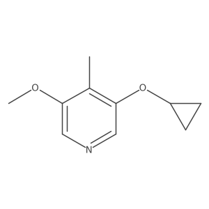 3-Cyclopropoxy-5-methoxy-4-methylpyridine结构式