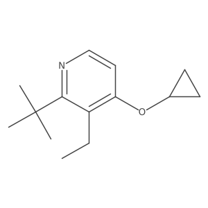 2-Tert-butyl-4-cyclopropoxy-3-ethylpyridine结构式