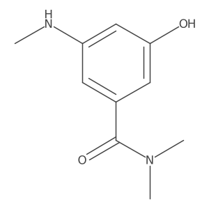 3-Hydroxy-N,N-dimethyl-5-(methylamino)benzamide Structure