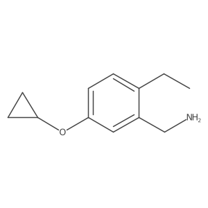 (5-Cyclopropoxy-2-ethylphenyl)methanamine结构式