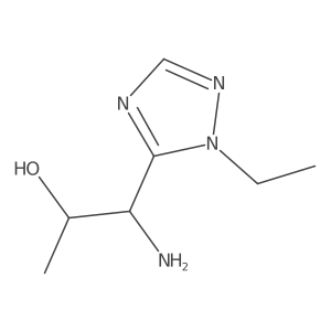 1-amino-1-(1-ethyl-1H-1,2,4-triazol-5-yl)propan-2-ol Structure