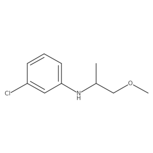 3-chloro-N-(1-methoxypropan-2-yl)aniline结构式