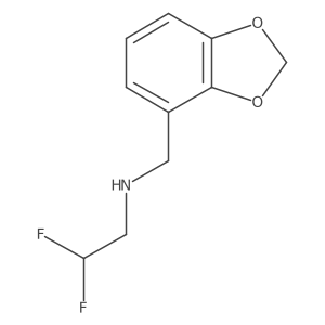 1,3-Benzodioxole-4-methanamine, N-(2,2-difluoroethyl)-结构式
