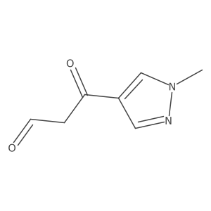 3-(1-Methyl-1H-pyrazol-4-yl)-3-oxopropanal结构式