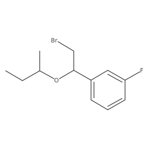 1-(2-Bromo-1-(sec-butoxy)ethyl)-3-fluorobenzene Structure