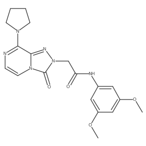 N-(3,5-dimethoxyphenyl)-2-(3-oxo-8-pyrrolidin-1-yl[1,2,4]triazolo[4,3-a]pyrazin-2(3H)-yl)acetamide Structure