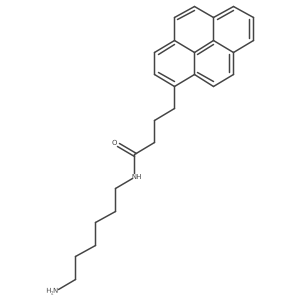 N-(6-Aminohexyl)-4-(pyren-1-yl)butanamide结构式