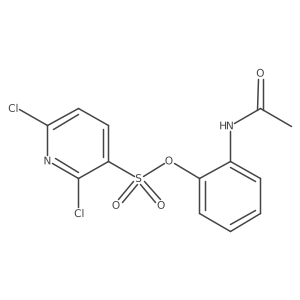 2-Acetamidophenyl 2,6-dichloropyridine-3-sulfonate Structure