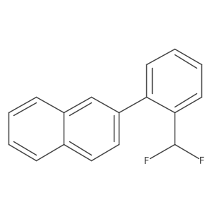 2-(2-(Difluoromethyl)phenyl)naphthalene结构式