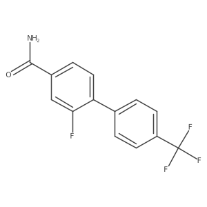 2-Fluoro-4'-(trifluoromethyl)-[1,1'-biphenyl]-4-carboxamide结构式