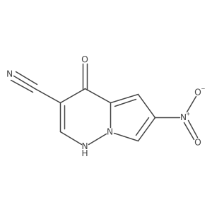 4-Hydroxy-6-nitropyrrolo[1,2-b]pyridazine-3-carbonitrile结构式