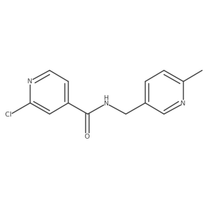 2-chloro-N-[(6-methylpyridin-3-yl)methyl]pyridine-4-carboxamide Structure