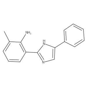 Benzenamine, 2-methyl-6-(5-phenyl-1H-imidazol-2-yl)- Structure