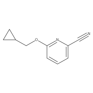 6-(Cyclopropylmethoxy)pyridine-2-carbonitrile Structure