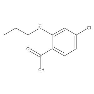 4-Chloro-2-(propylamino)benzoic acid Structure