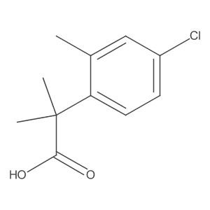 2-(4-Chloro-2-methylphenyl)-2-methylpropanoic acid结构式