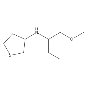 N-(1-methoxybutan-2-yl)thiolan-3-amine Structure