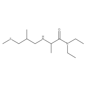 Propanamide, N,N-diethyl-2-[[2-methyl-3-(methylthio)propyl]amino]- Structure