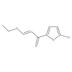 1-(5-Chlorothiophen-2-yl)-3-ethoxyprop-2-en-1-one Structure