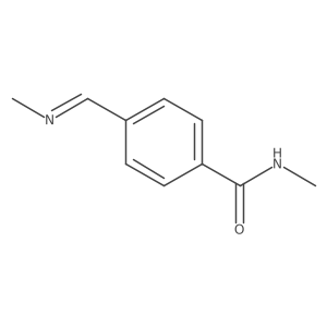 (E)-N-Methyl-4-((methylimino)methyl)benzamide Structure