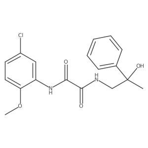 N1-(5-chloro-2-methoxyphenyl)-N2-(2-hydroxy-2-phenylpropyl)oxalamide结构式