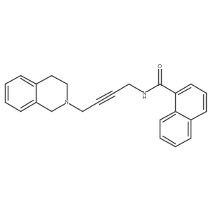 N-(4-(3,4-dihydroisoquinolin-2(1H)-yl)but-2-yn-1-yl)-1-naphthamide结构式