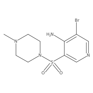 3-Bromo-5-((4-methylpiperazin-1-yl)sulfonyl)pyridin-4-amine Structure