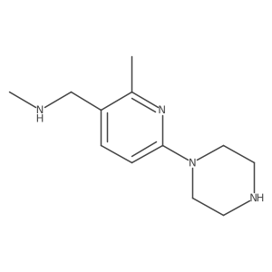 Methyl-(2-methyl-6-piperazin-1-yl-pyridin-3-ylmethyl)-amine Structure