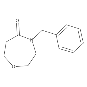 4-Benzyl-1,4-oxazepan-5-one结构式