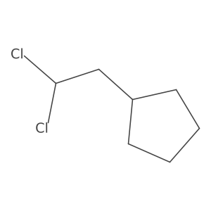 (2,2-Dichloroethyl)cyclopentane Structure