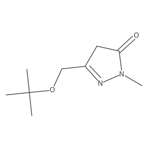 5-[(1,1-Dimethylethoxy)methyl]-2,4-dihydro-2-methyl-3H-pyrazol-3-one结构式