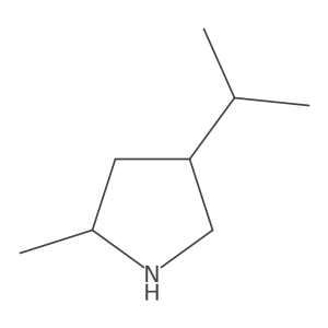 2-Methyl-4-isopropylpyrrolidine结构式