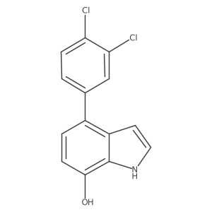 4-(3,4-Dichlorophenyl)-1H-indol-7-ol结构式