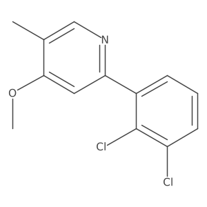 2-(2,3-Dichlorophenyl)-4-methoxy-5-methylpyridine结构式
