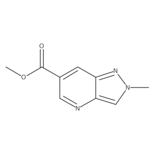 Methyl 2-methyl-2H-pyrazolo[4,3-b]pyridine-6-carboxylate结构式