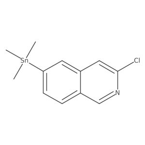 3-Chloro-6-(trimethylstannyl)isoquinoline结构式