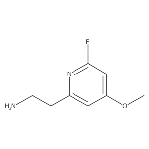 2-(6-Fluoro-4-methoxypyridin-2-YL)ethanamine结构式
