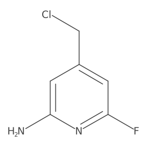 4-(Chloromethyl)-6-fluoropyridin-2-amine Structure