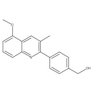 4-(5-Methoxy-3-methyl-2-quinolinyl)benzenemethanol Structure